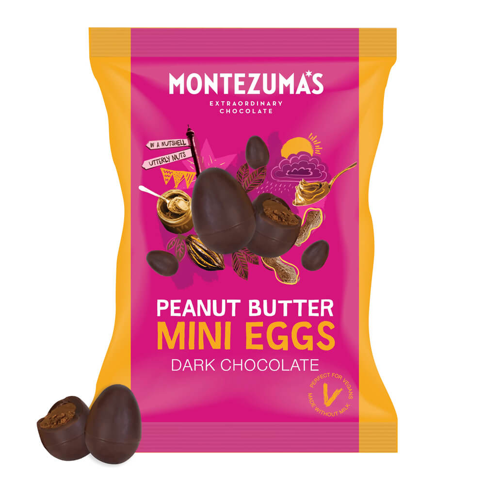 Montezuma Peanut Butter Mini Eggs Dark Chocolate 120g